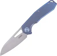 Kubey Knife Nóż Vagrant Blue Titanium Sandblast Cpm S30V By Maksim Tkachuk Kb284B
