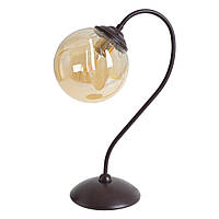 Настольная лампа в современном стиле Brille 60W BL-588 Коричневый GT, код: 7271169