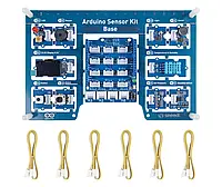 Grove - Arduino Sensor Kit - набор из 10 модулей с накладкой BaseShield для Arduino - Seeedstudio 103030375