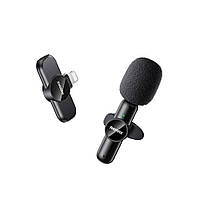 Микрофон Петличный Беспроводной Remax K09 Lightning Цвет Черный от магазина style & step