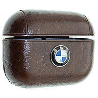 Кожаный чехол Aare BMW для наушников AirPods Pro Тёмно-Коричневый (00007757) GL, код: 1580372