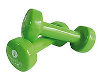 Гантели для фитнеса виниловые Sveltus 2 шт по 1,5 кг Зеленый (SLTS-1187) GL, код: 7673943