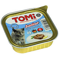 Паштет для котят TOMi junior с курицей 100 г (4003024320037) GL, код: 7772116