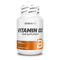 Витамин D для спорта BioTechUSA Vitamin D3 120 Tabs MN, код: 7644937