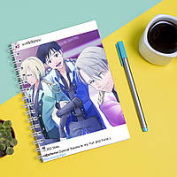 Скетчбук Sketchbook блокнот для рисования с принтом Yuri on Ice - Юры на льду А3 Кавун 48 KS, код: 8301630