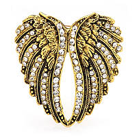 Брошь BROCHE Крылья Ангела золотистая BRBF113104 KS, код: 7768297