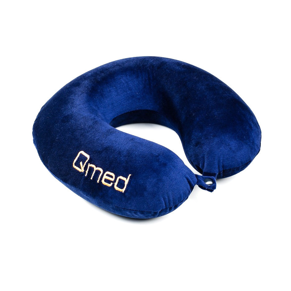 Дорожняя подушка для путешествий Qmed Travelling Pillow Синяя GL, код: 6745969 - фото 1 - id-p2146100578