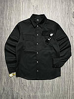 Рубашка котоновая черная Intruder S (1167824748) GL, код: 8039108