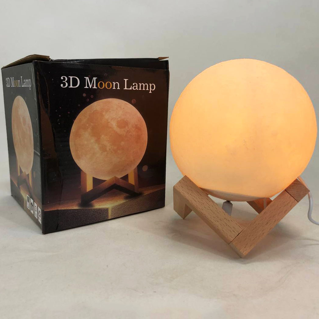 Дитячі нічники 3d lamp Moon Lamp 13 см / Світильник-нічник 3d лампа / Лампа світильник XN-466 3д нічник