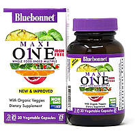 Комплекс Витаминов Без Железа, Maxi One, Iron Free, Bluebonnet Nutrition, 30 капсул KS, код: 7385910