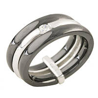 Срібне кільце Silver Breeze з керамікою 17.5 розмір (1214893) KS, код: 1314313