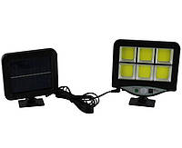 Уличный фонарь на столб UKC BK-128-6COB с пультом, на солнечной батарее, черный MN, код: 6161461