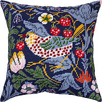 Набір для вишивання декоративної подушки Чарівниця Полуничний злодій В. Моррис 40×40 см V-32 MN, код: 7243270