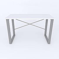 Письменный стол Ferrum-decor Драйв 750x1200x600 Серый металл ДСП Белый 16 мм (DRA029) KS, код: 2748591
