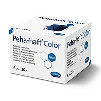 Бинт когезивний фіксуючий Peha-haft Color синій 6 см х 20м