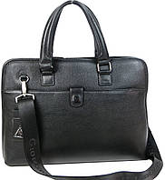 Кожаный мужской портфель сумка Giorgio Ferretti Черный (2018856AHJ001) KS, код: 7730838