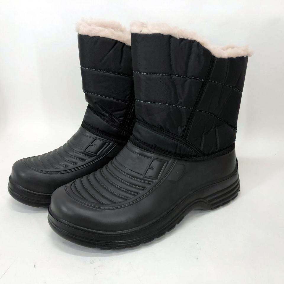 Чоботи чоловічі короткі утеплені. Розмір 46, Зимові чоловічі черевики на хутрі, для прогулянок. UT-839 Колір: чорний