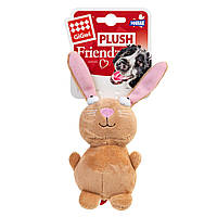 Игрушка для собак GiGwi Кролик с пищалкой Plush 16 см Коричневый (75053) GR, код: 7687815