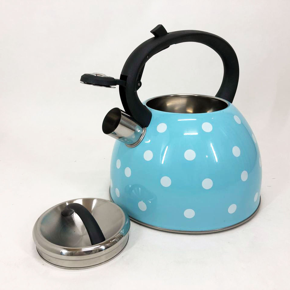 Металевий чайник Unique UN-5301 2,5 л | Маленький чайник для газової плити GI-880 Чайник нержавіюча