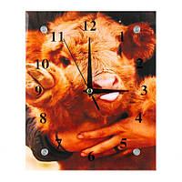 Часы настенные ДомАрт СГ2 Бычок Год быка Тихий ход 25х20х5 см (25586) KS, код: 5572664