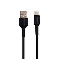 Кабель Borofone BX16 USB - Type C 2А 1 m Черный KS, код: 7739471