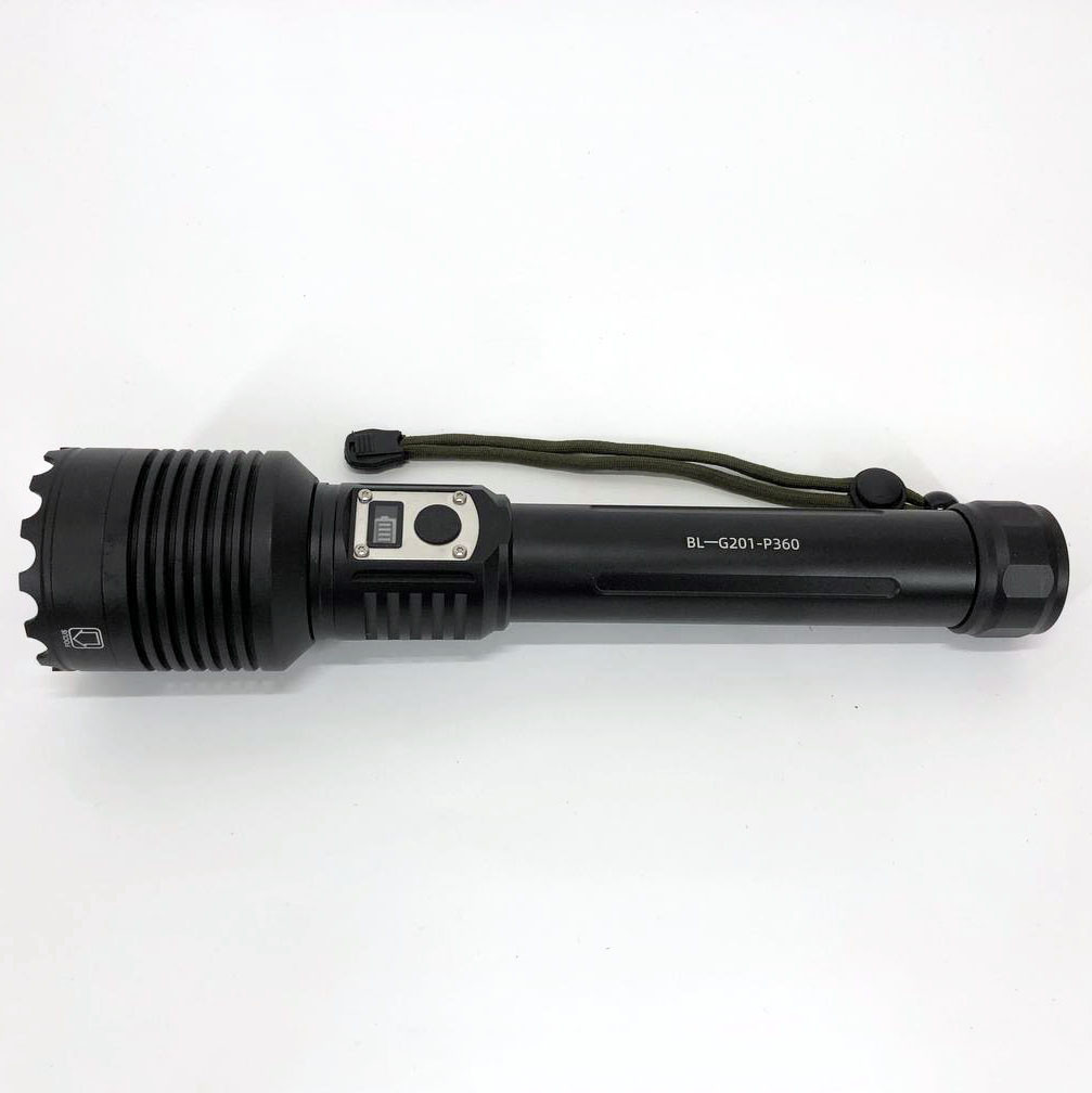 Надпотужний ліхтарик Bailong BL-G201-P360 / Лід ліхтар переносний / Тактичні ліхтарі NT-619 для полювання