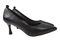 Туфлі жіночі з натуральної шкіри на шпильці Чорні Selliveno 2-21DT 37 KS, код: 7365037