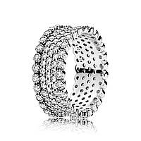 Серебряное кольцо Pandora 196313CZ 58 KS, код: 7361920