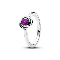 Серебряное кольцо Pandora Пурпурный круг вечности 192993C02 50 KS, код: 8344918