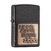 Зажигалка ZIPPO Brass Emblem Black Crackle (362) KS, код: 119068