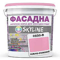 Фарба Акрил-латексна Фасадна Skyline 0530-R Ніжно-рожевий 10 л KS, код: 8206322
