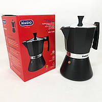 Гейзерная кофеварка для индукции Magio MG-1006, Кофеварка для плиты, Кофеварка JX-697 гейзерного типа