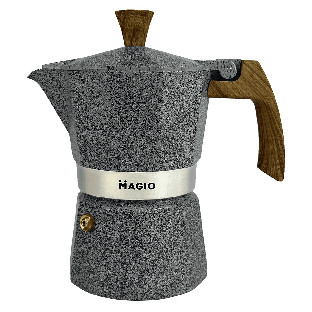 Гейзер для кави Magio MG-1010, Гейзерна турка для кави, Кавоварка HN-690 гейзерного типу