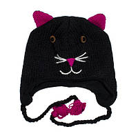 Шапка с ушками Kathmandu Animals Black cat Оne size Черный (22931) KS, код: 1483110