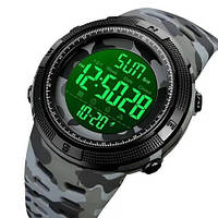 Часы наручные мужские SKMEI 2070CMGY GRAY CAMO, военные тактические часы. Цвет: OH-208 серый камуфляж