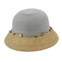 Шляпа Del Mare КАЛИСТО Ракушки белый натуральный 55-58 KS, код: 7479545