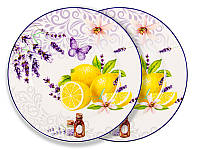 Сервировочные тарелки в наборе 2 штуки диаметр 19 см Provence AL120800 Lefard TS, код: 8381784