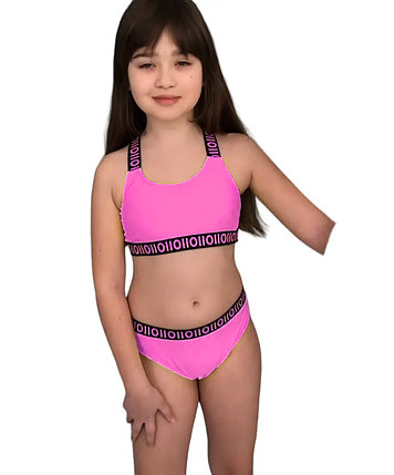 Купальник для подростков Fuba 2136 Тийна розовый (В НАЛИЧИИ ТОЛЬКО 34 36 38 40 42 УКР р-ры ), фото 2