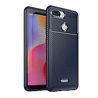 Чехол Carbon Case Xiaomi Redmi 6 Синий (hub_fYCN80526) TS, код: 1374294