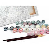 Патріотична картина за номерами Живопис по номерам 40х50 см Картина за номерами Закохані Brushme BS53796, фото 4