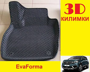 3D килимки EvaForma на Peugeot 5008 II '17-, 3D килимки EVA, фото 1