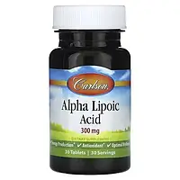 Альфа-липоевая кислота 300 мг (Alpha lipoic acid) Carlson 30 таблеток