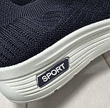 Весняні дитячі кросівки шкарпетки літні 33-34 сині, фото 6