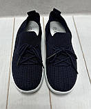 Весняні дитячі кросівки шкарпетки літні 33-34 сині, фото 4
