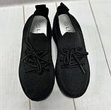 Весняні дитячі кросівки шкарпетки літні 31-32 чорні, фото 6