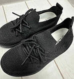 Весняні дитячі кросівки шкарпетки літні 31-32 чорні, фото 5