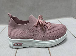 Весняні дитячі кросівки шкарпетки для дівчинки 31-36 рожеві