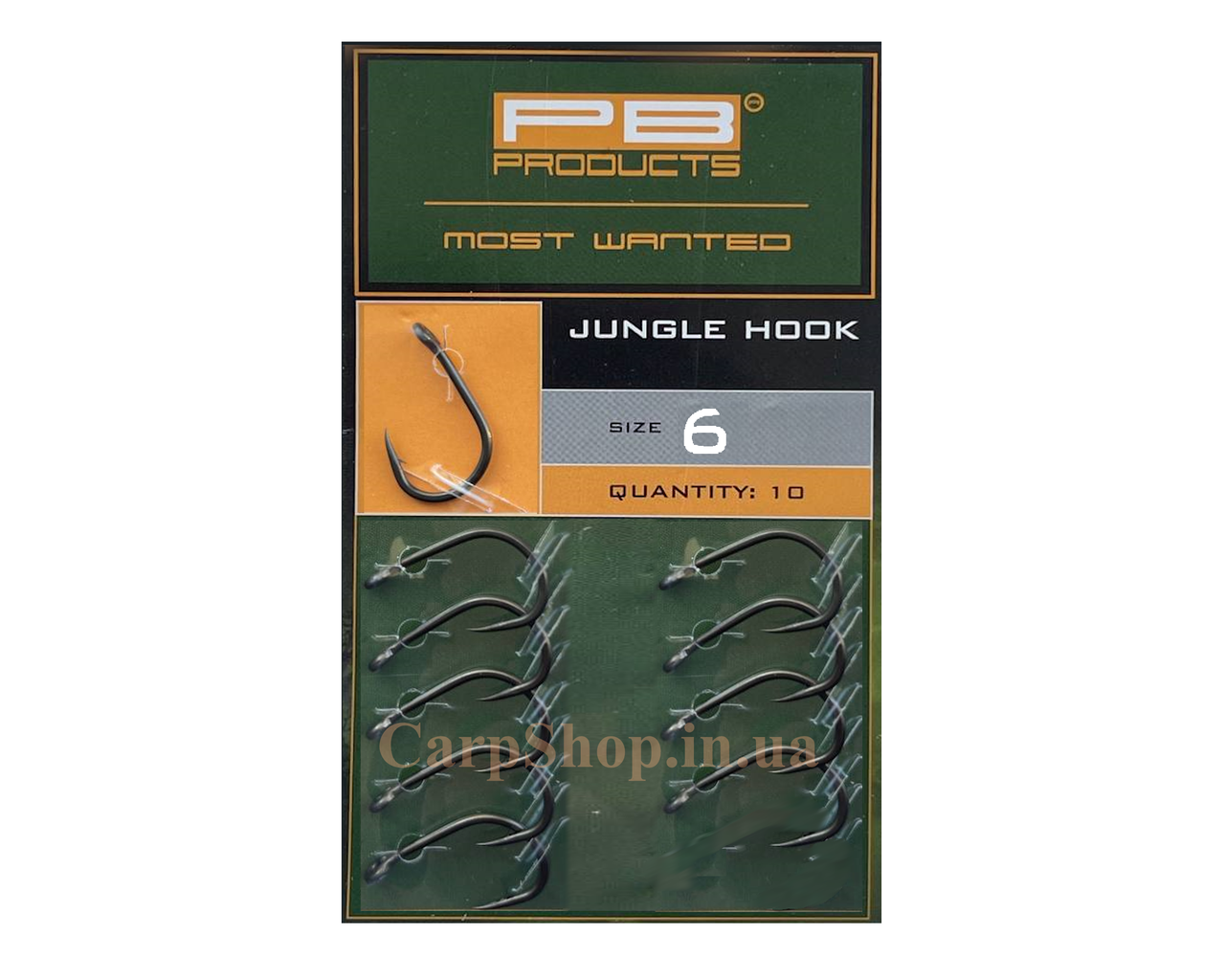 КРЮЧКИ PB PRODUCTS JUNGLE HOOK, №6