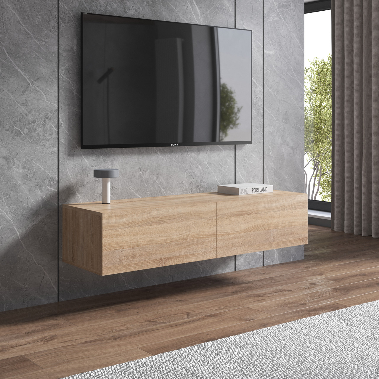 Тумба під телевізор VAYS, навісна тумбочка M-18, фото 1