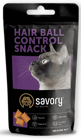 Savory (Сейворі) CATS SNACKS PILLOWS HAIR BALL CONTROL ласощі для контролю утворення шерстяних грудок у котів